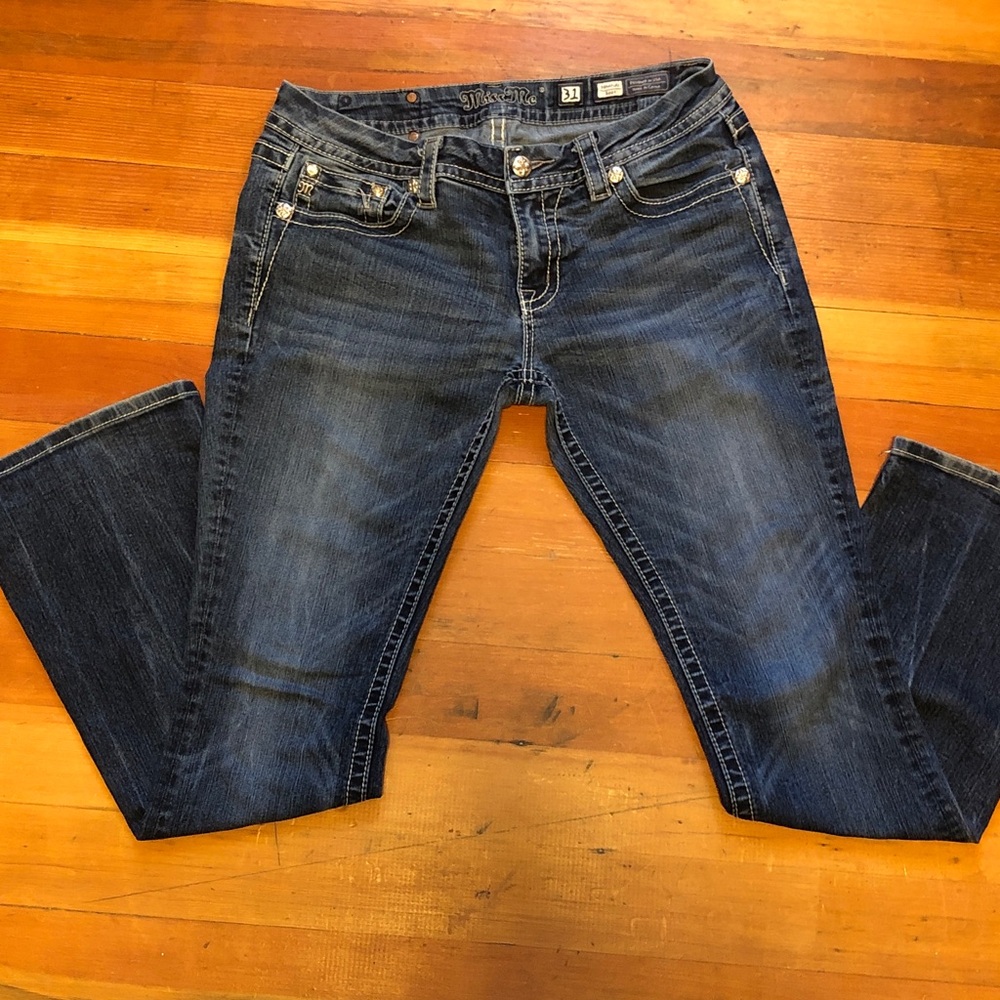 Miss Me Dark Blue Boot Cut Jeans